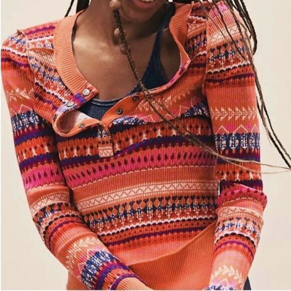 NEW Free People Movement Rally Printed Layer, XS‎ - Picture 1 of 16